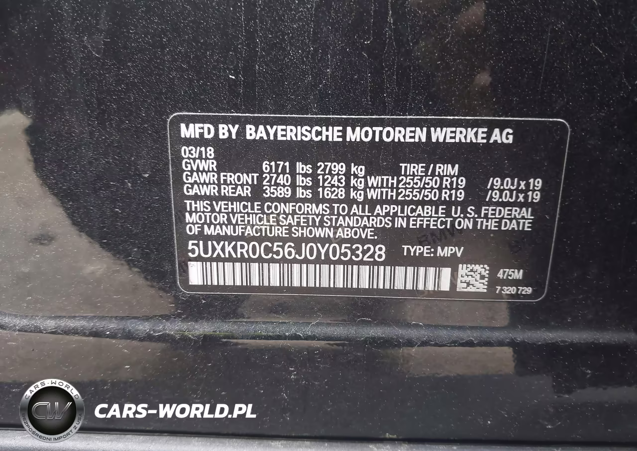 2018 BMW X5 xDrive35I VIN:5UXKR0C56J0Y05328 - 9