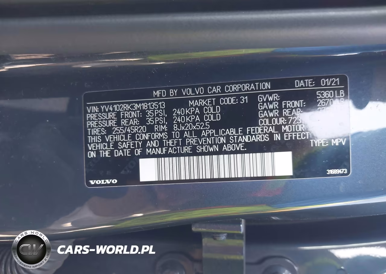 2021 Volvo Xc60 T5 Momentum VIN:YV4102RK3M1813513 - 9