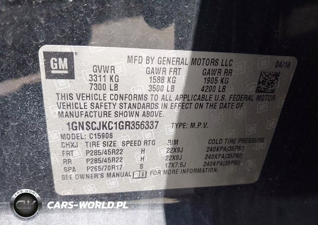 2016 Chevrolet Suburban Ltz VIN:1GNSCJKC1GR356337 - 9