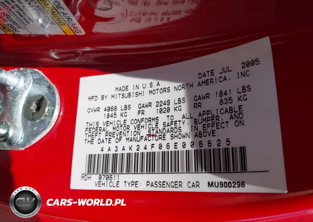 2006 Mitsubishi Eclipse Gs VIN:4A3AK24F06E006625 - 9