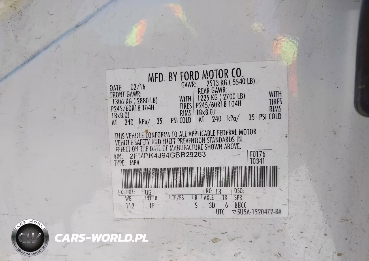 2016 Ford Edge Sel VIN:2FMPK4J94GBB29263 - 9