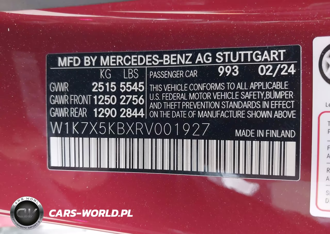 2024 Mercedes-Benz Amg Gt 43 4-Door Coupe VIN:W1K7X5KBXRV001927 - 9