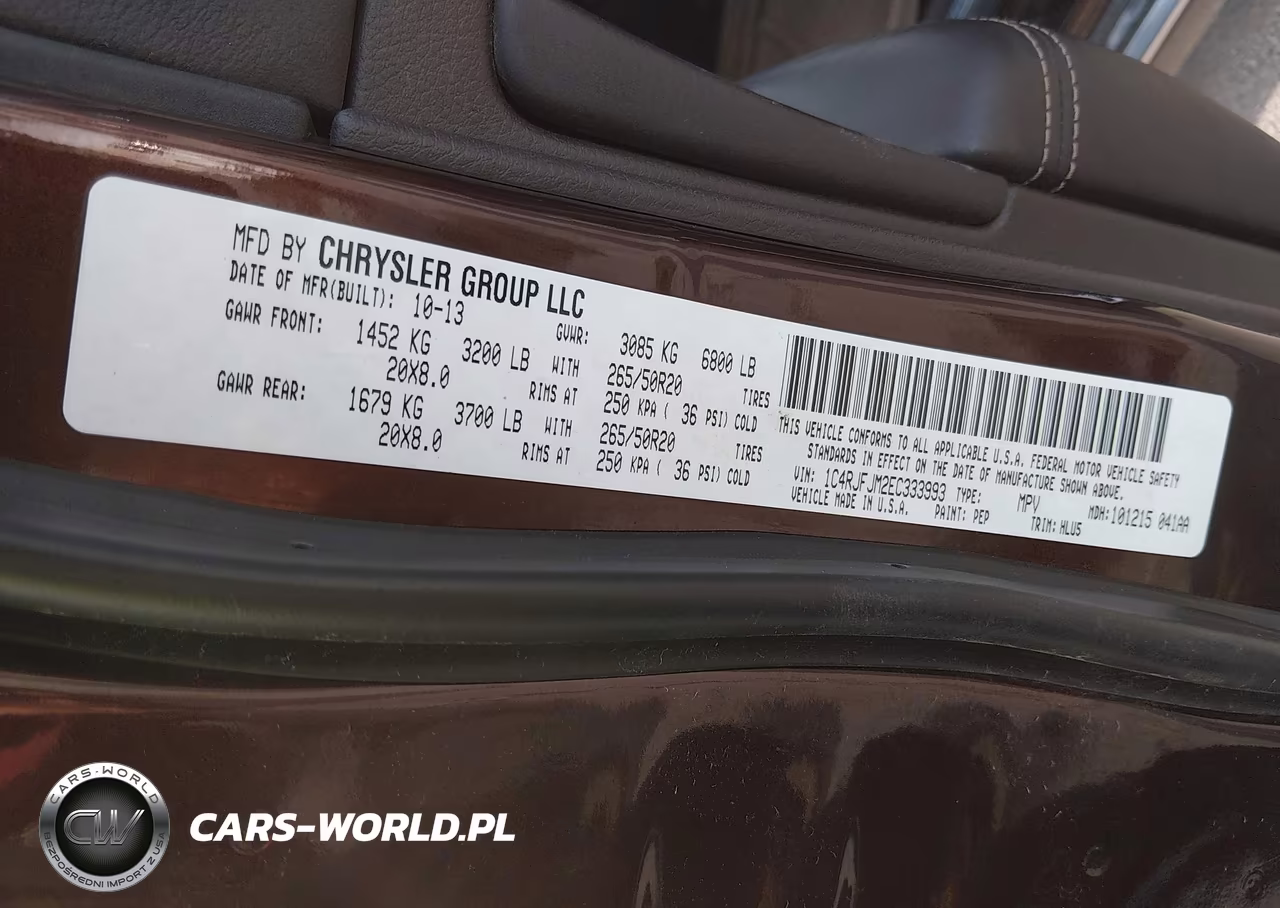 2014 Jeep Grand Cherokee VIN:1C4RJFJM2EC333993 - 9