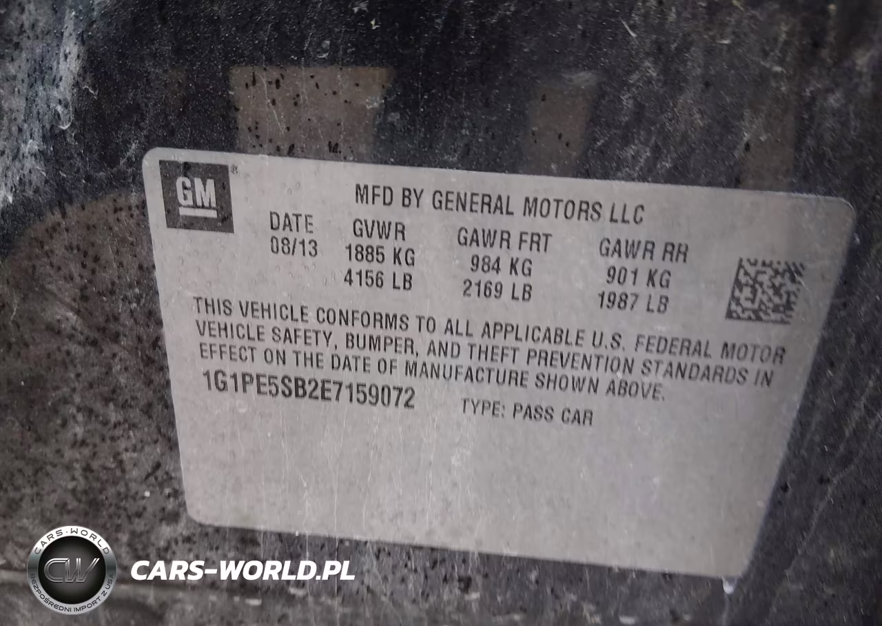 2014 Chevrolet Cruze 2Lt Auto VIN:1G1PE5SB2E7159072 - 7