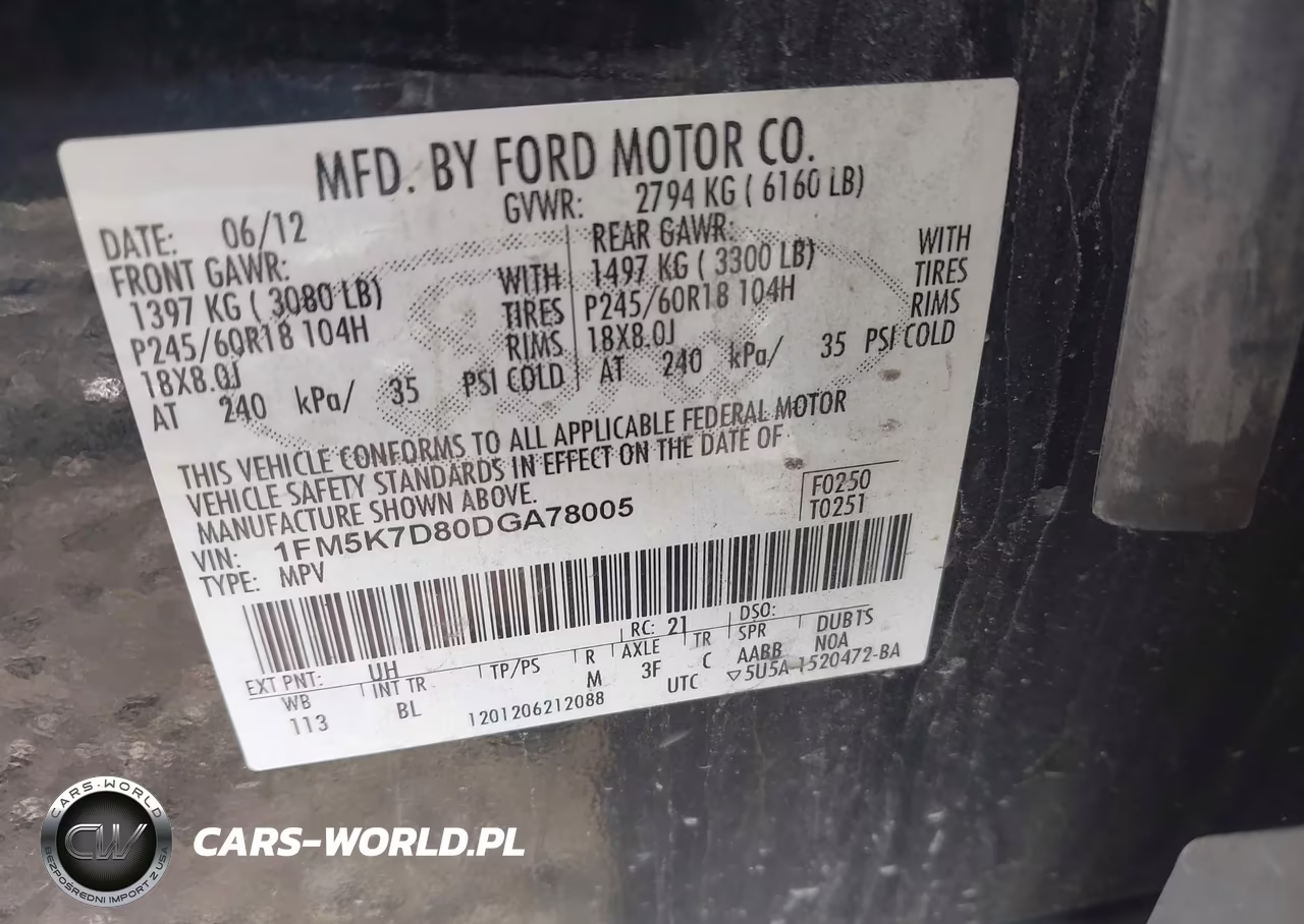 2013 Ford Explorer Xlt VIN:1FM5K7D80DGA78005 - 9