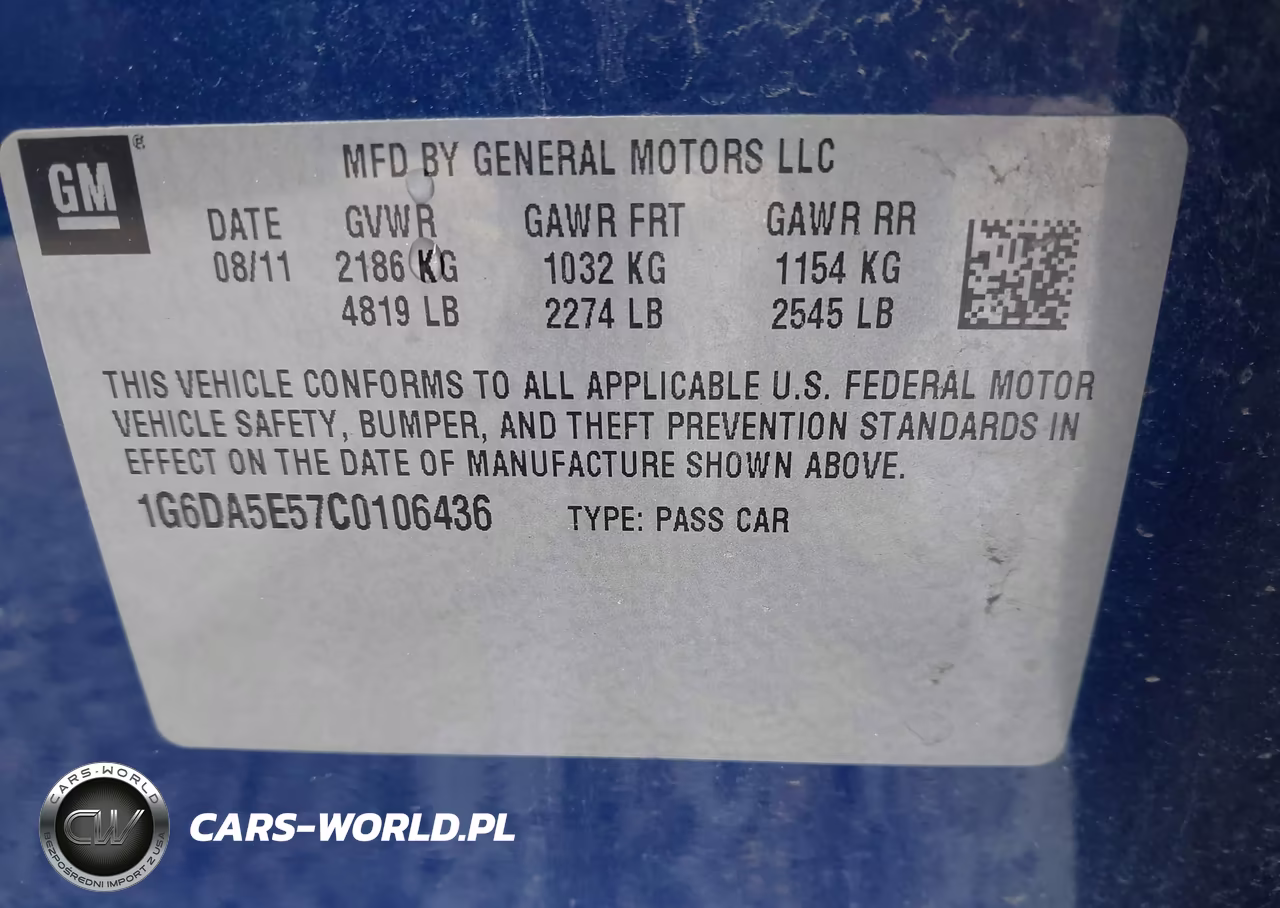 2012 Cadillac Cts Standard VIN:1G6DA5E57C0106436 - 9