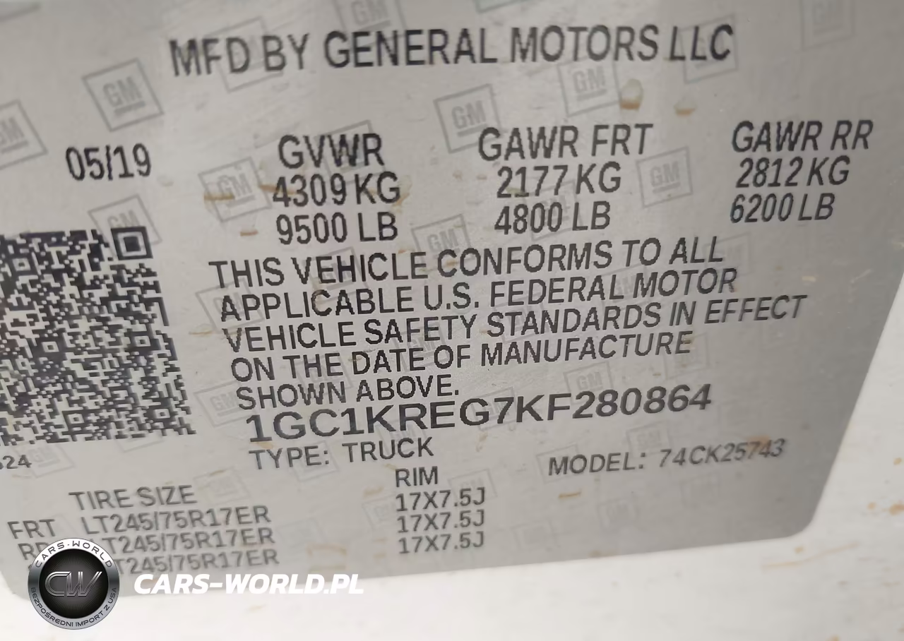 2019 Chevrolet Silverado 2500Hd Wt VIN:1GC1KREG7KF280864 - 9