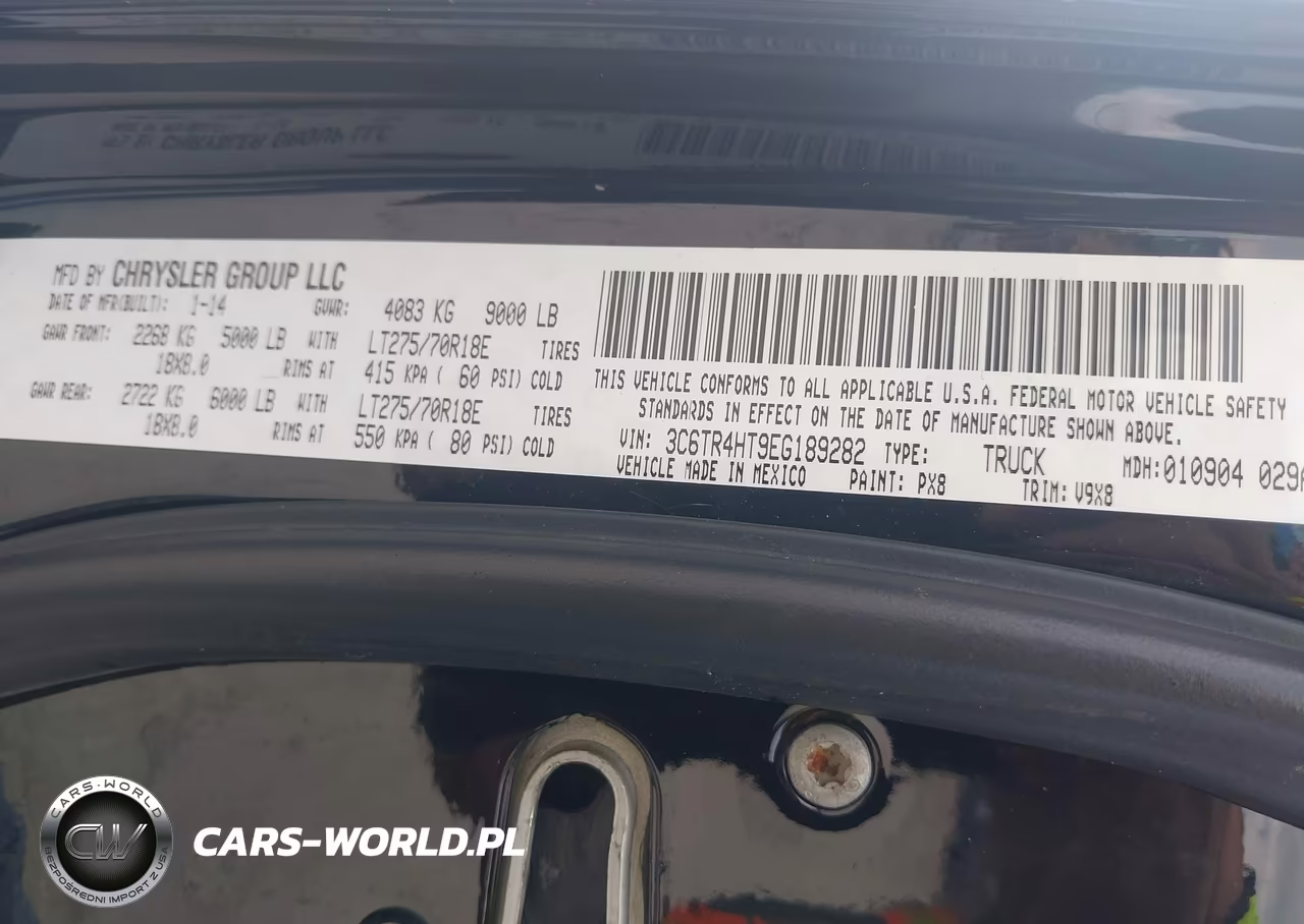 2014 Ram 2500 Tradesman VIN:3C6TR4HT9EG189282 - 9