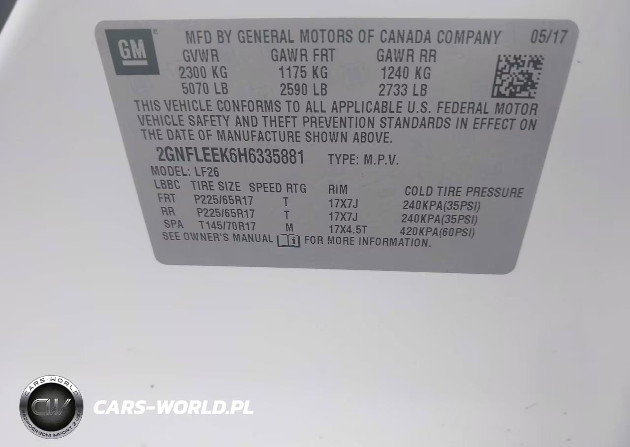 2017 Chevrolet Equinox Ls VIN:2GNFLEEK6H6335881 - 9