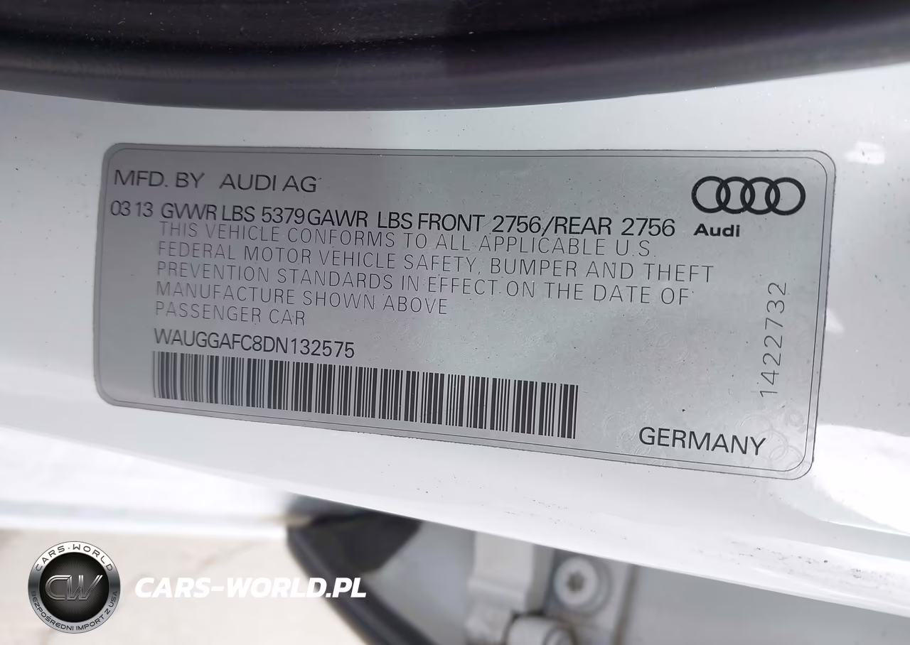 2013 Audi A6 3.0T Premium VIN:WAUGGAFC8DN132575 - 9