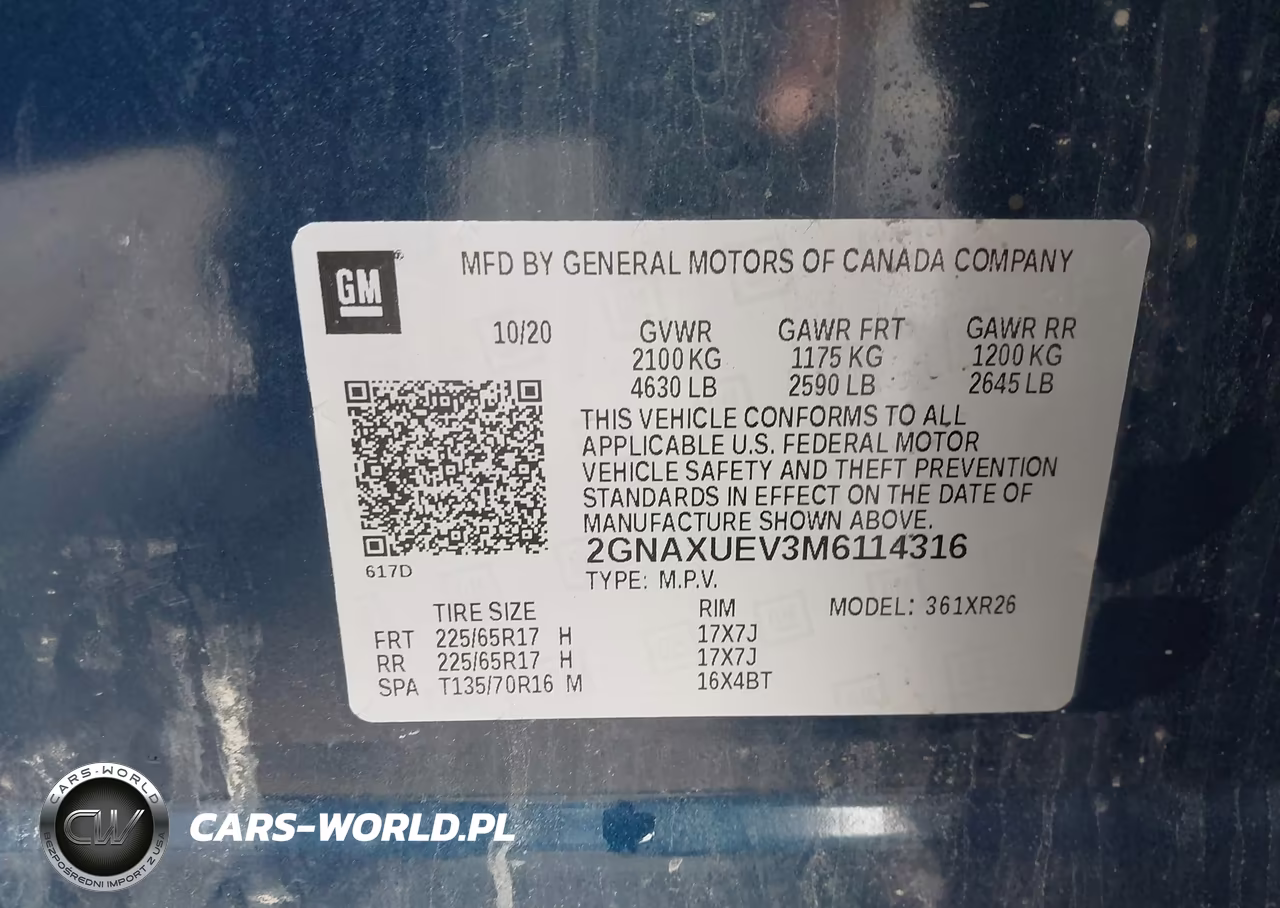 2021 Chevrolet Equinox Awd Lt VIN:2GNAXUEV3M6114316 - 9