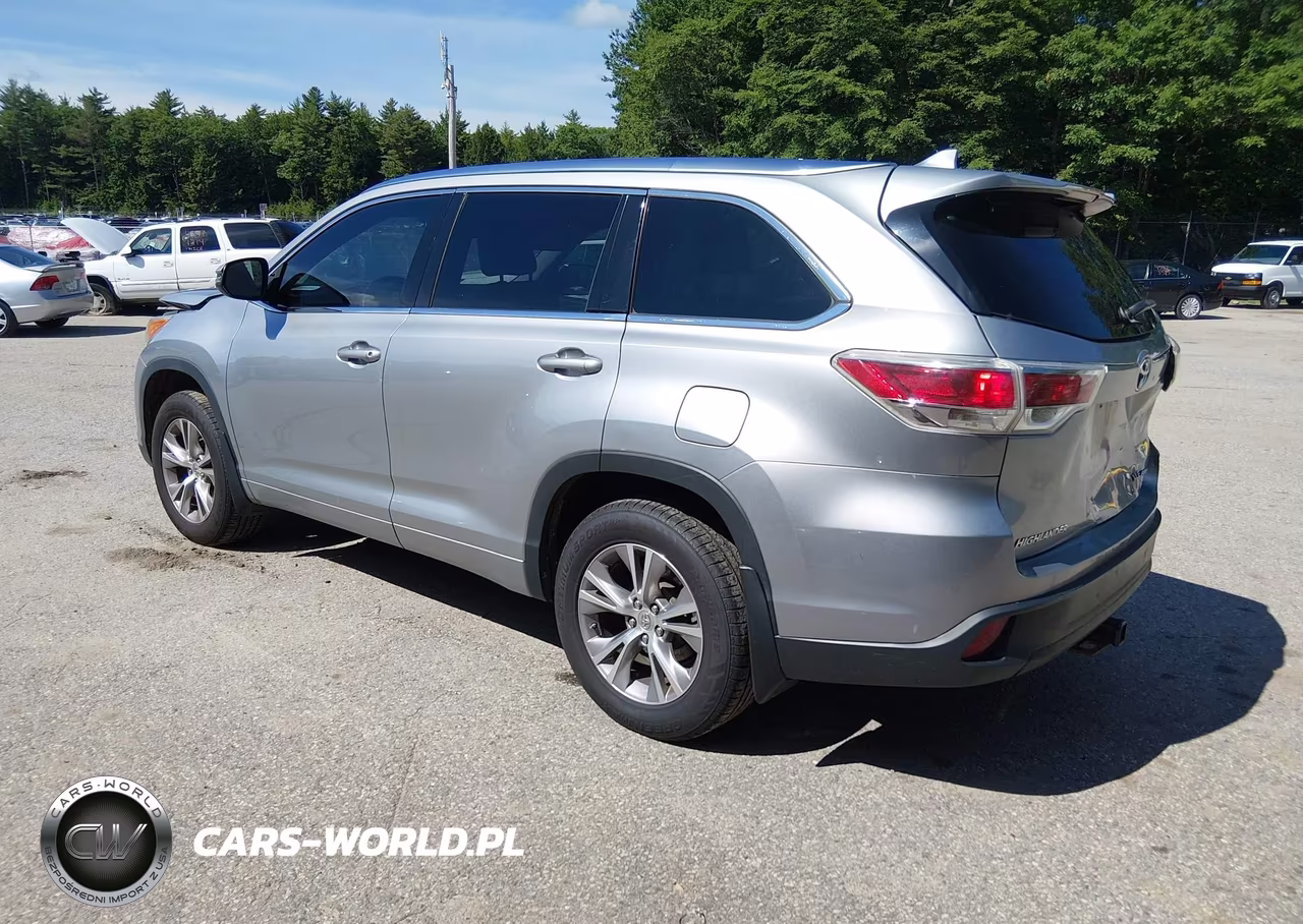 2015 Toyota Highlander Xle V6 VIN:5TDJKRFHXFS158139 - 3