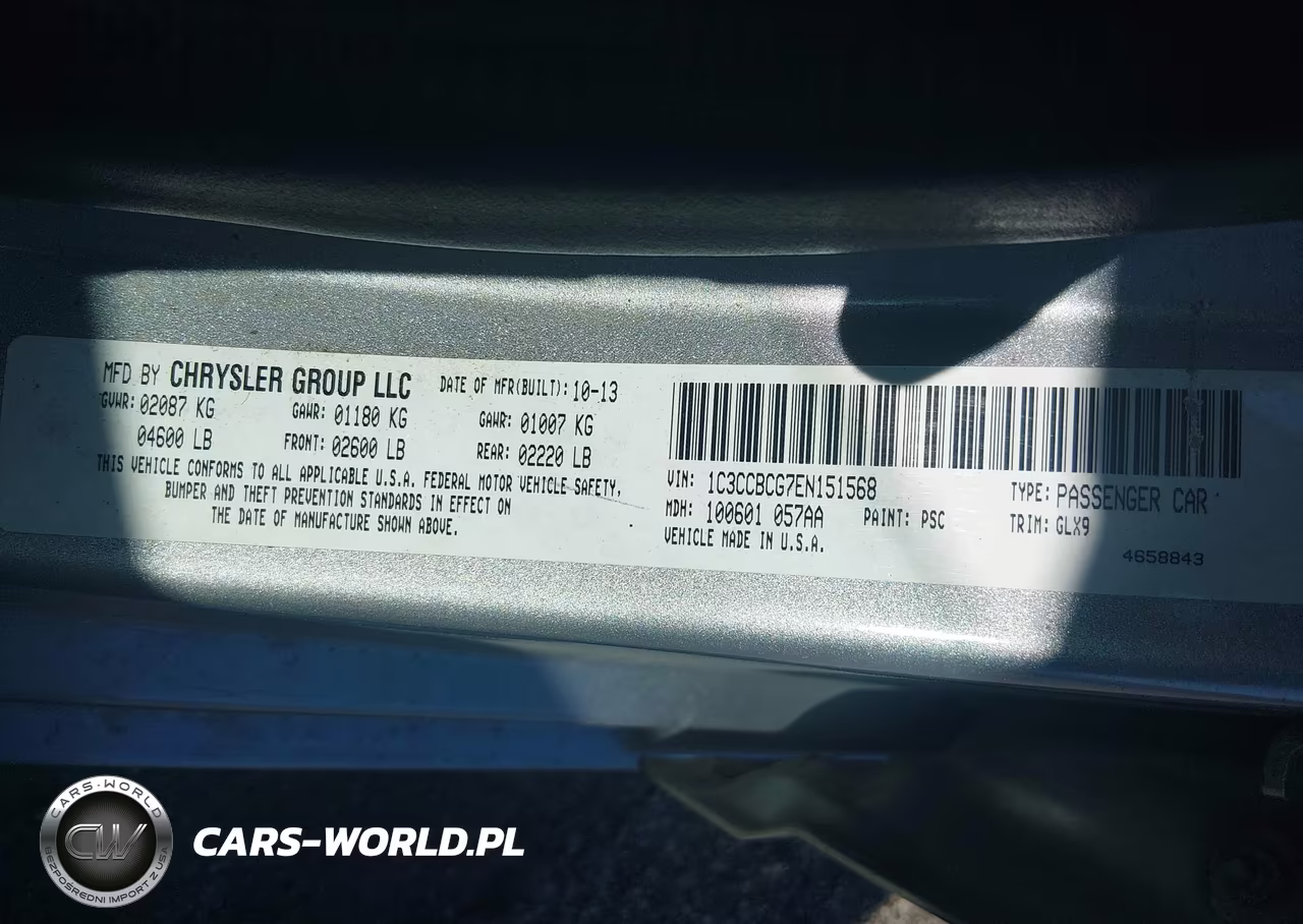 2014 Chrysler 200 Limited VIN:1C3CCBCG7EN151568 - 9