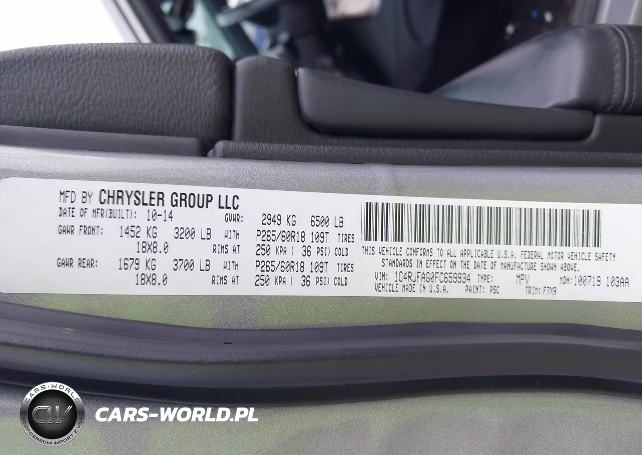 2015 Jeep Grand Cherokee Laredo VIN:1C4RJFAG0FC659934 - 9