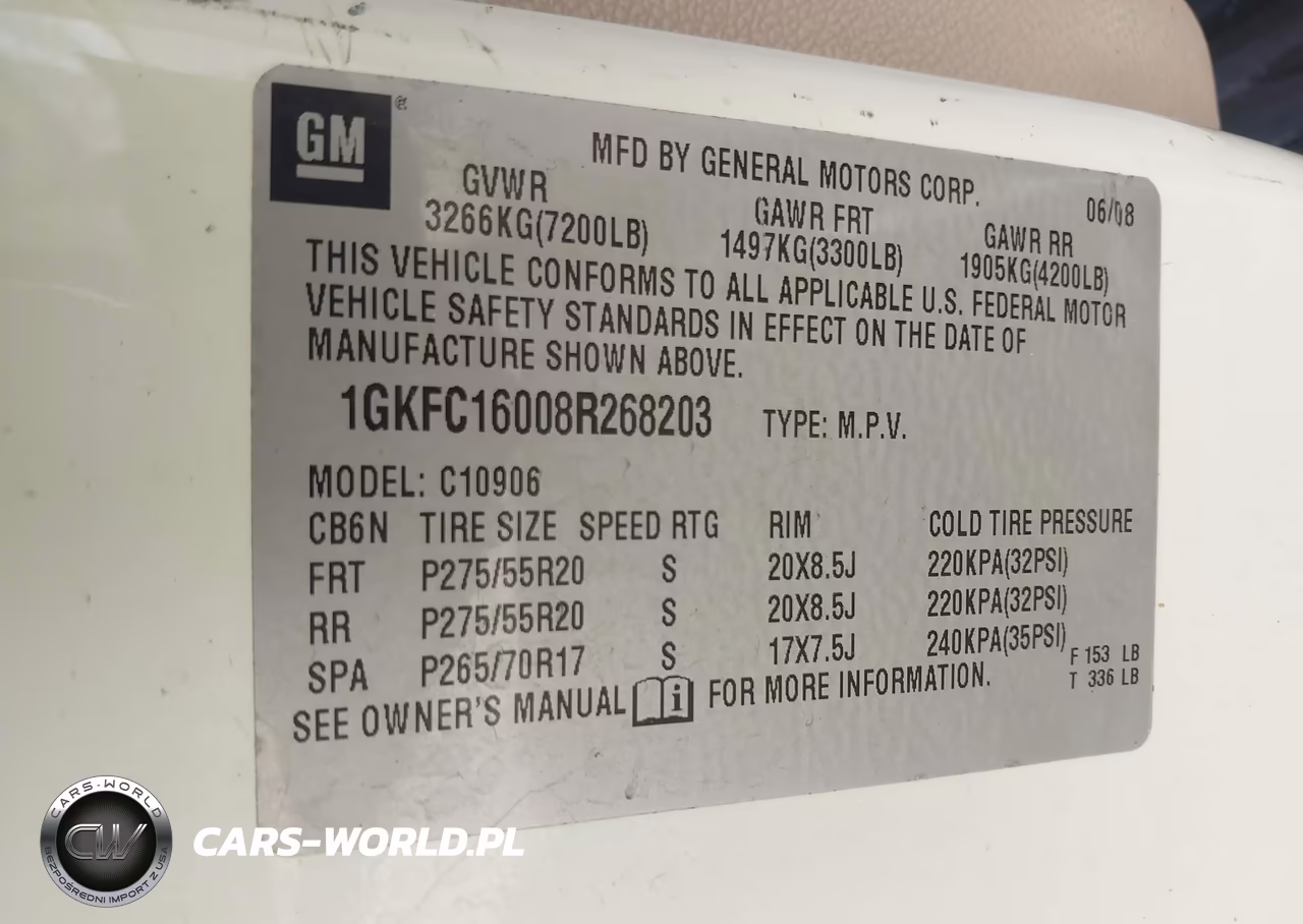 2008 GMC Yukon Xl 1500 Slt VIN:1GKFC16008R268203 - 9