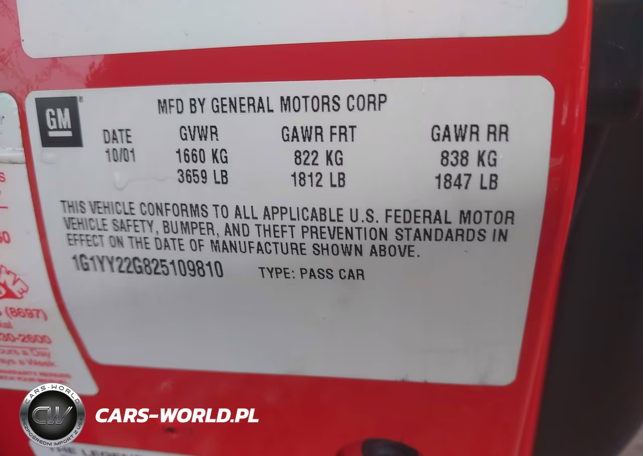2002 Chevrolet Corvette VIN:1G1YY22G825109810 - 9