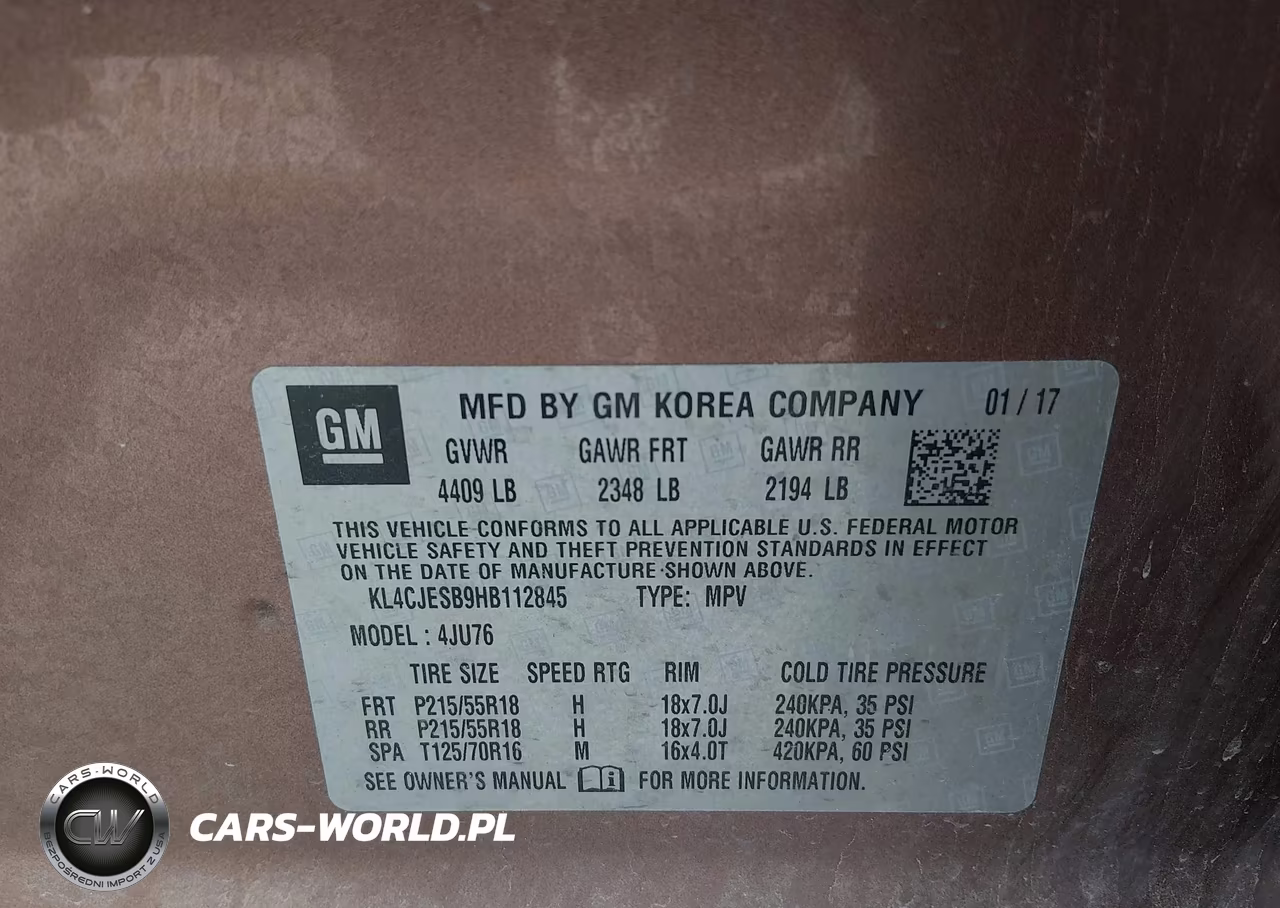 2017 Buick Encore Preferred VIN:KL4CJESB9HB112845 - 9