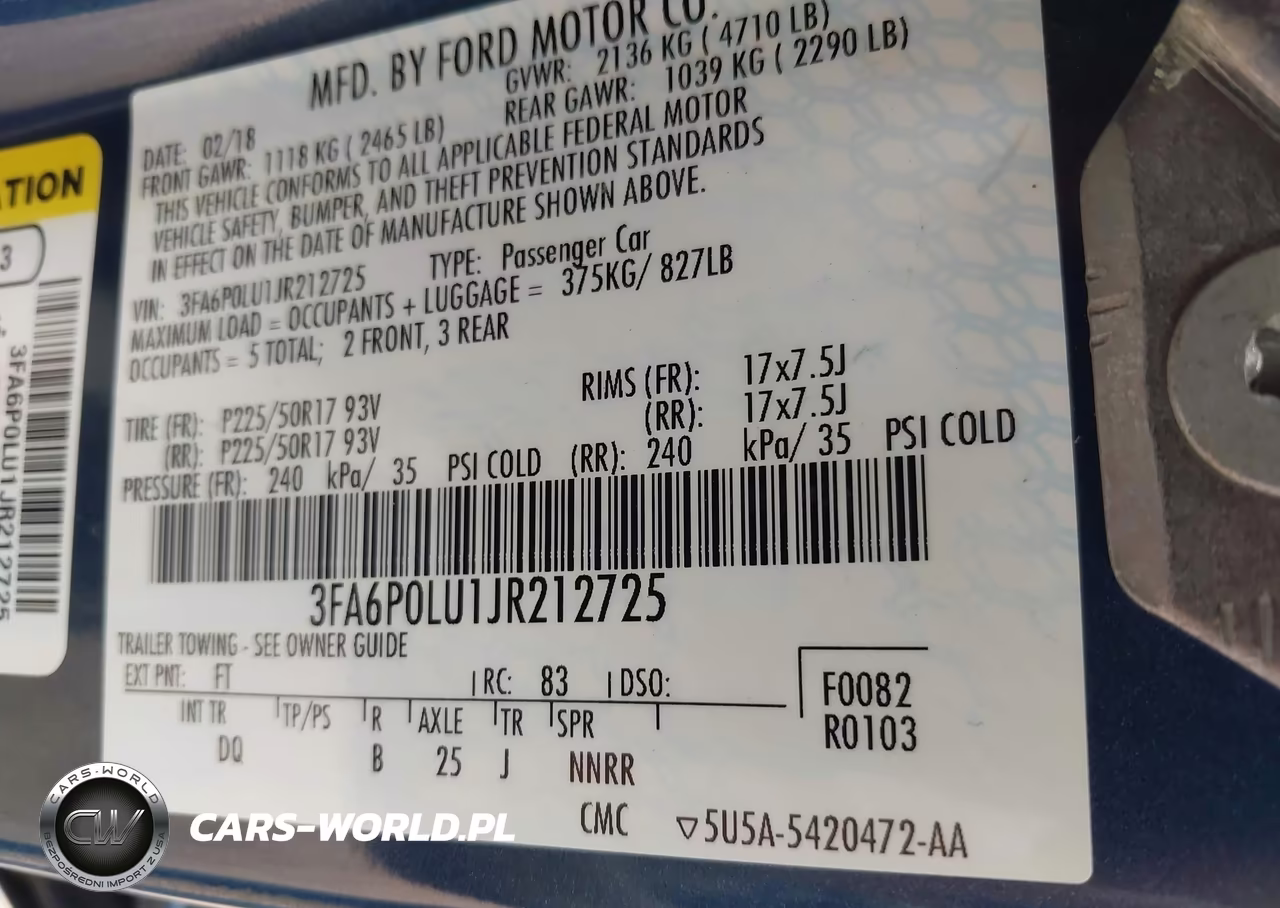 2018 Ford Fusion Hybrid Se VIN:3FA6P0LU1JR212725 - 9