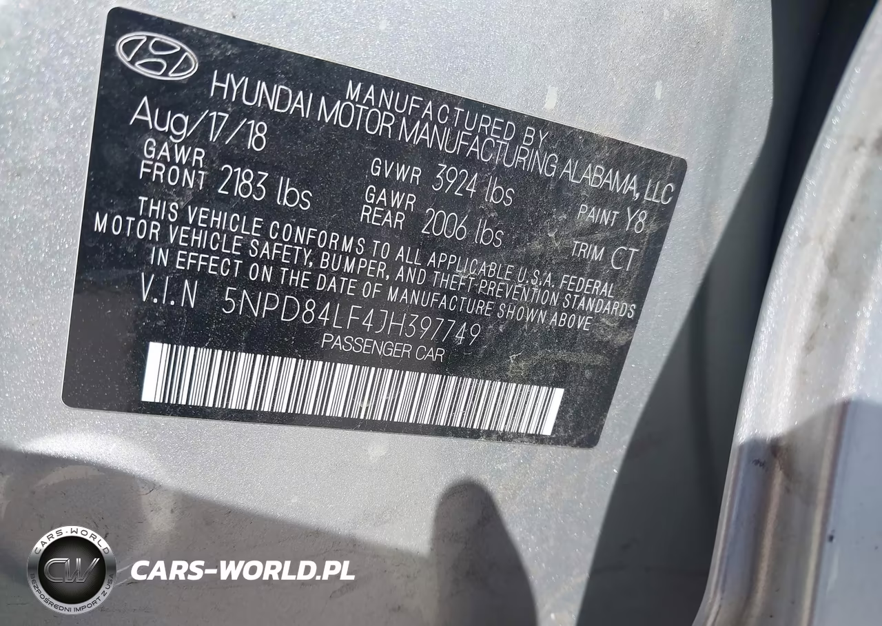 2018 Hyundai Elantra Sel VIN:5NPD84LF4JH397749 - 9