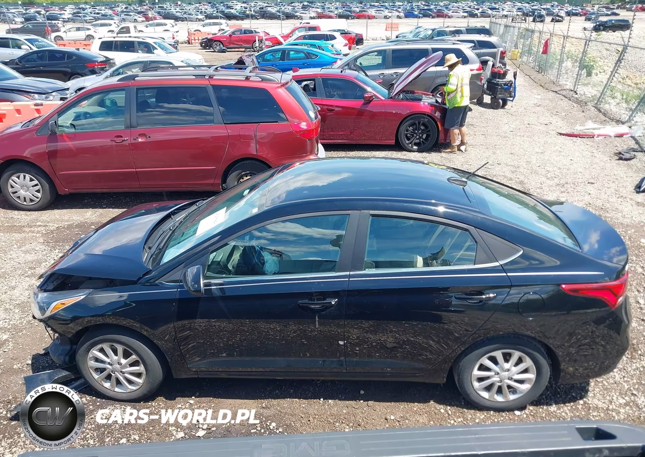 2022 Hyundai Accent Sel VIN:3KPC24A68NE177539 - 15