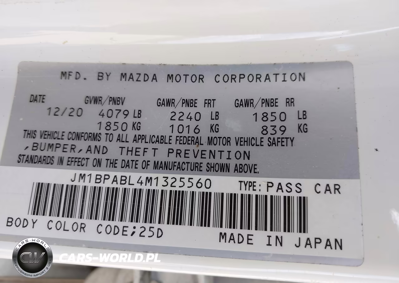 2021 Mazda Mazda3 Select VIN:JM1BPABL4M1325560 - 9