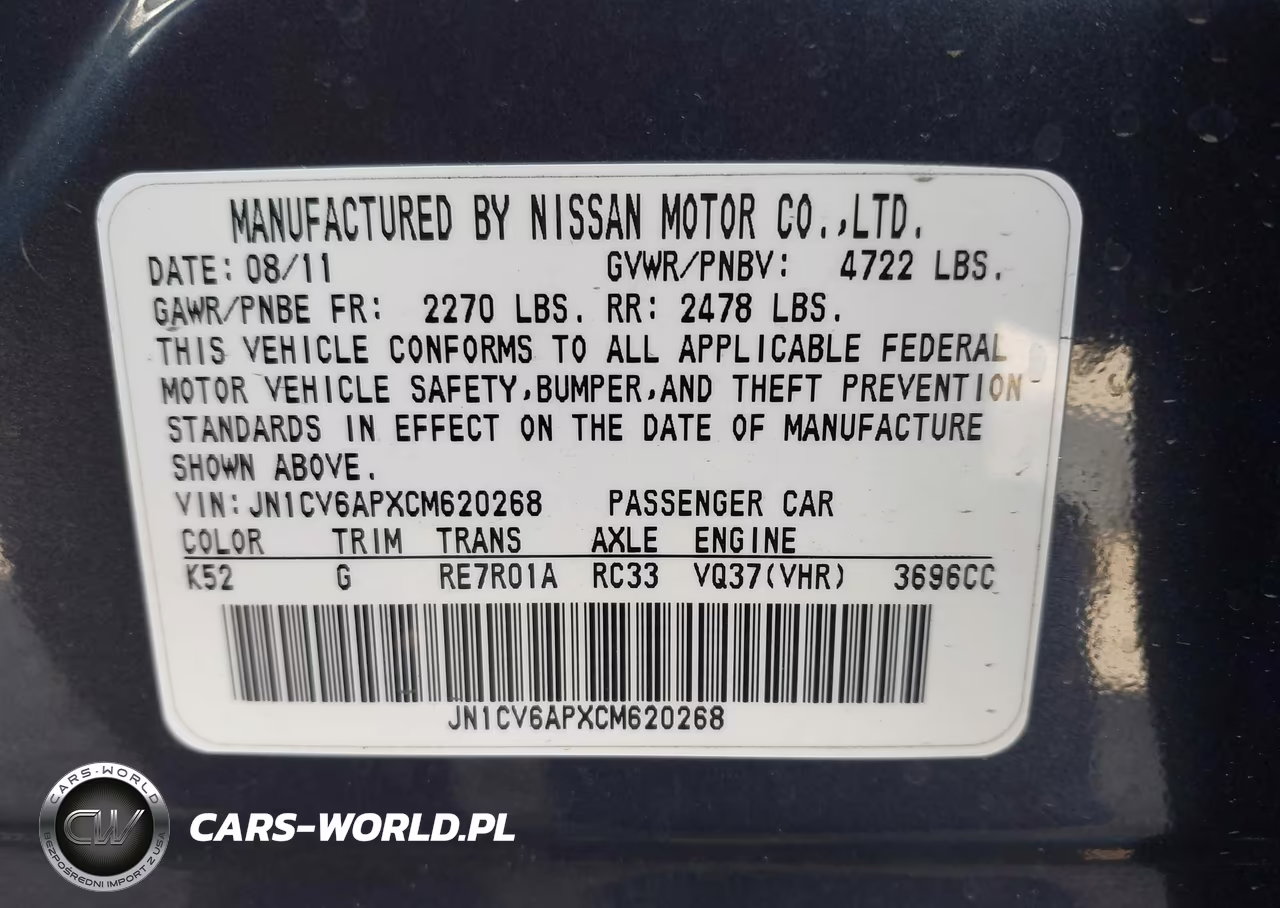 2012 Infiniti G37 Journey VIN:JN1CV6APXCM620268 - 9