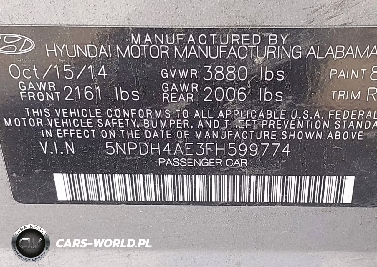 2015 Hyundai Elantra Se VIN:5NPDH4AE3FH599774 - 9