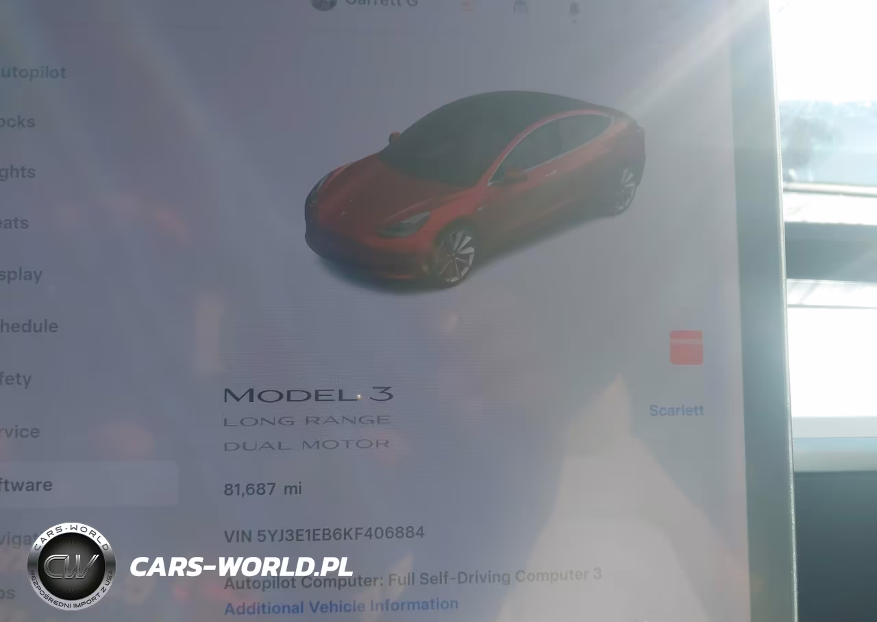 2019 Tesla Model 3 Long Range-Performance VIN:5YJ3E1EB6KF406884 - 18
