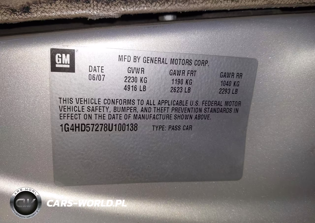 2008 Buick Lucerne Cxl VIN:1G4HD57278U100138 - 9
