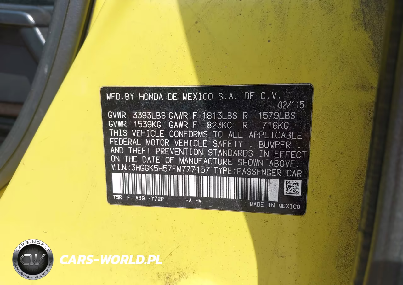 2015 Honda Fit Lx VIN:3HGGK5H57FM777157 - 9