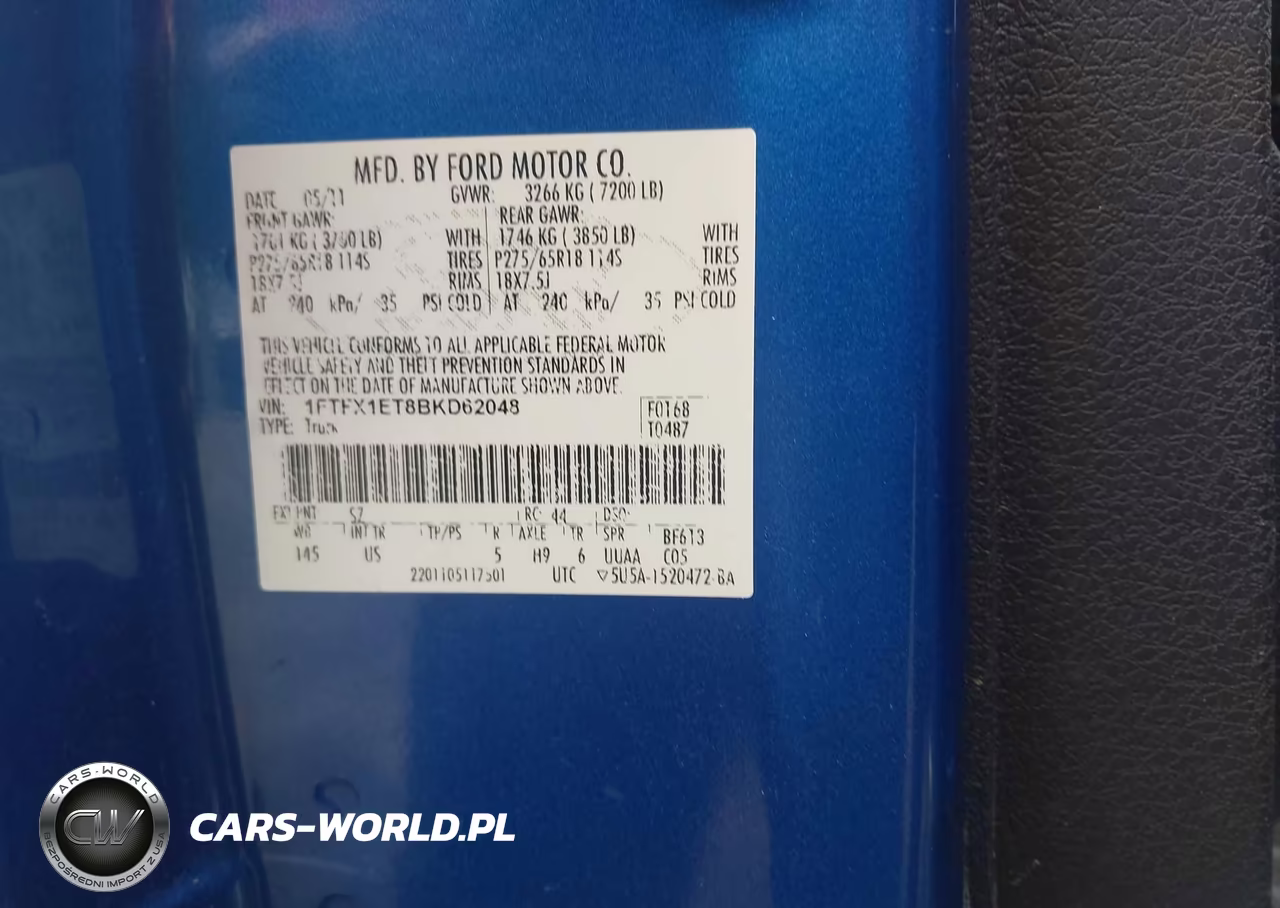 2011 Ford F-150 VIN:1FTFX1ET8BKD62048 - 9