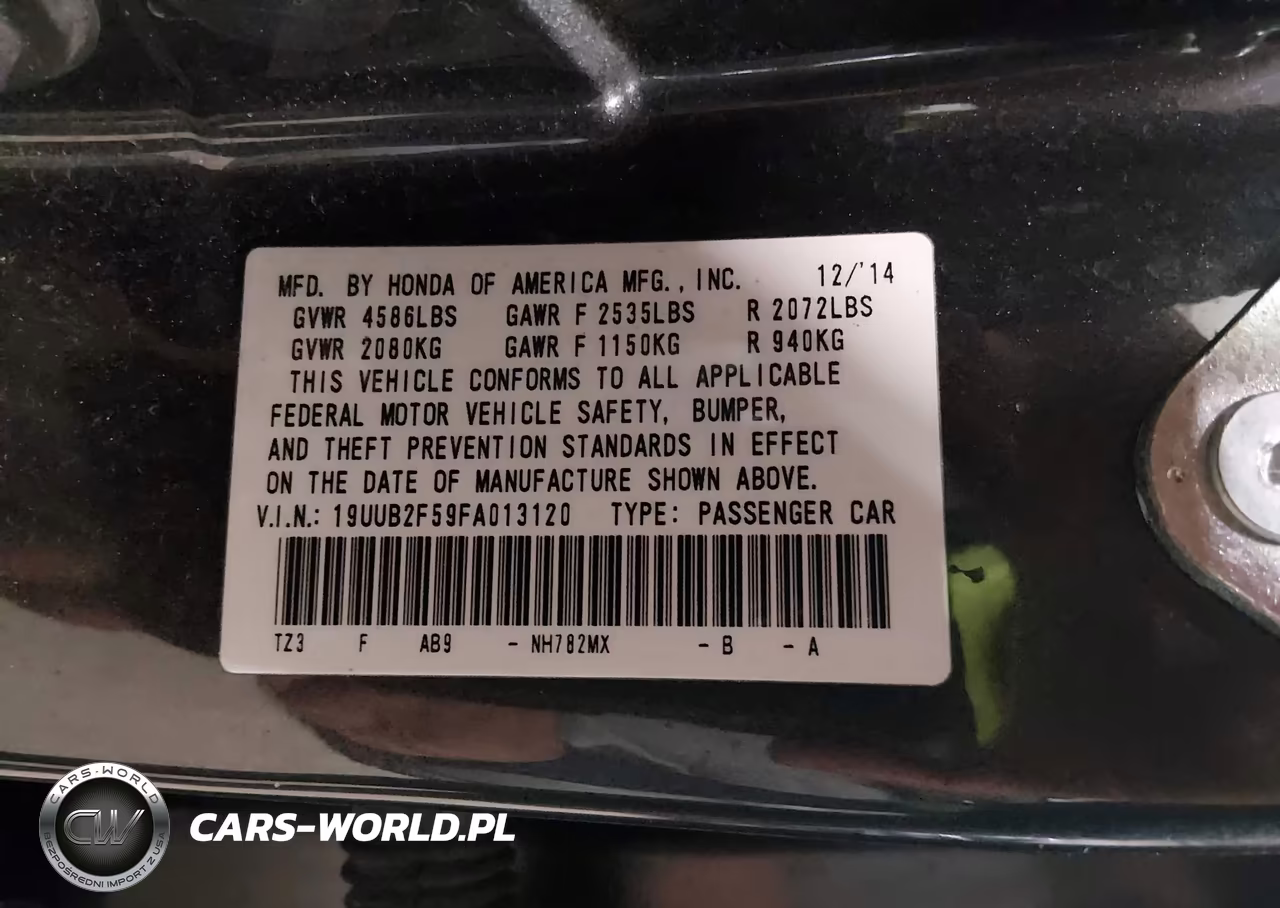 2015 Acura Tlx V6 Tech VIN:19UUB2F59FA013120 - 9