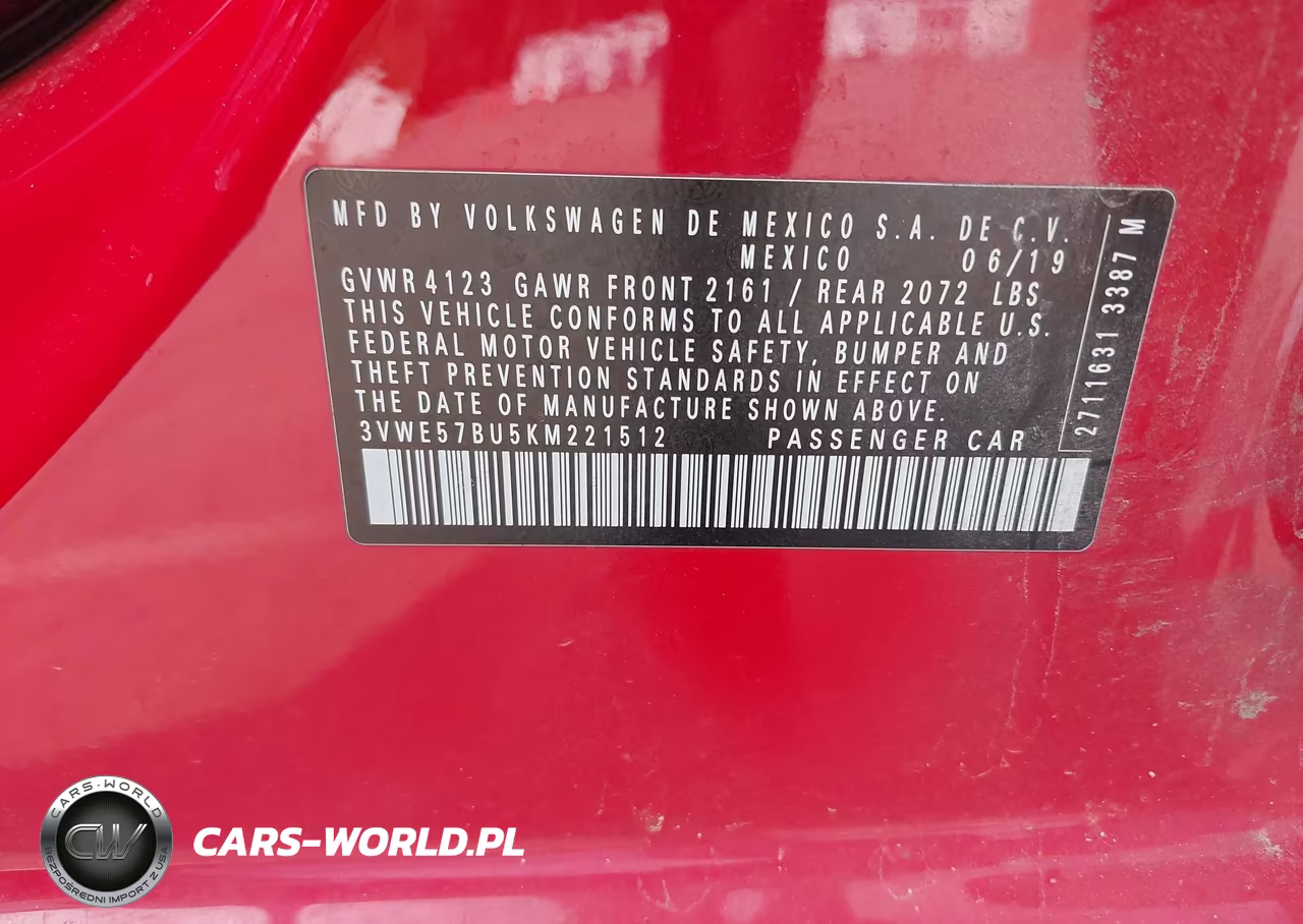 2019 Volkswagen Jetta 1.4T Sel VIN:3VWE57BU5KM221512 - 9