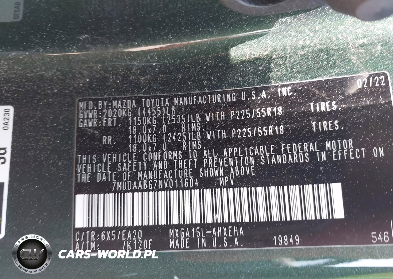 2022 Toyota Corolla Cross Xle VIN:7MUDAABG7NV011604 - 9