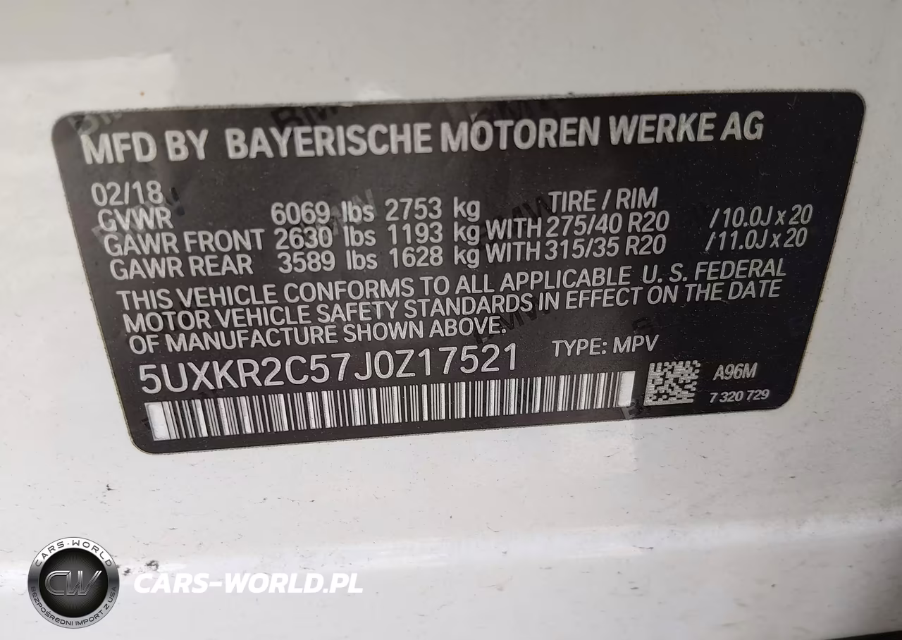2018 BMW X5 Sdrive35I VIN:5UXKR2C57J0Z17521 - 9