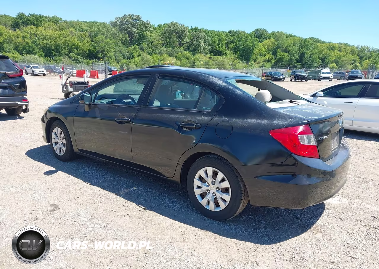 2012 Honda Civic Lx VIN:2HGFB2F59CH519276 - 3