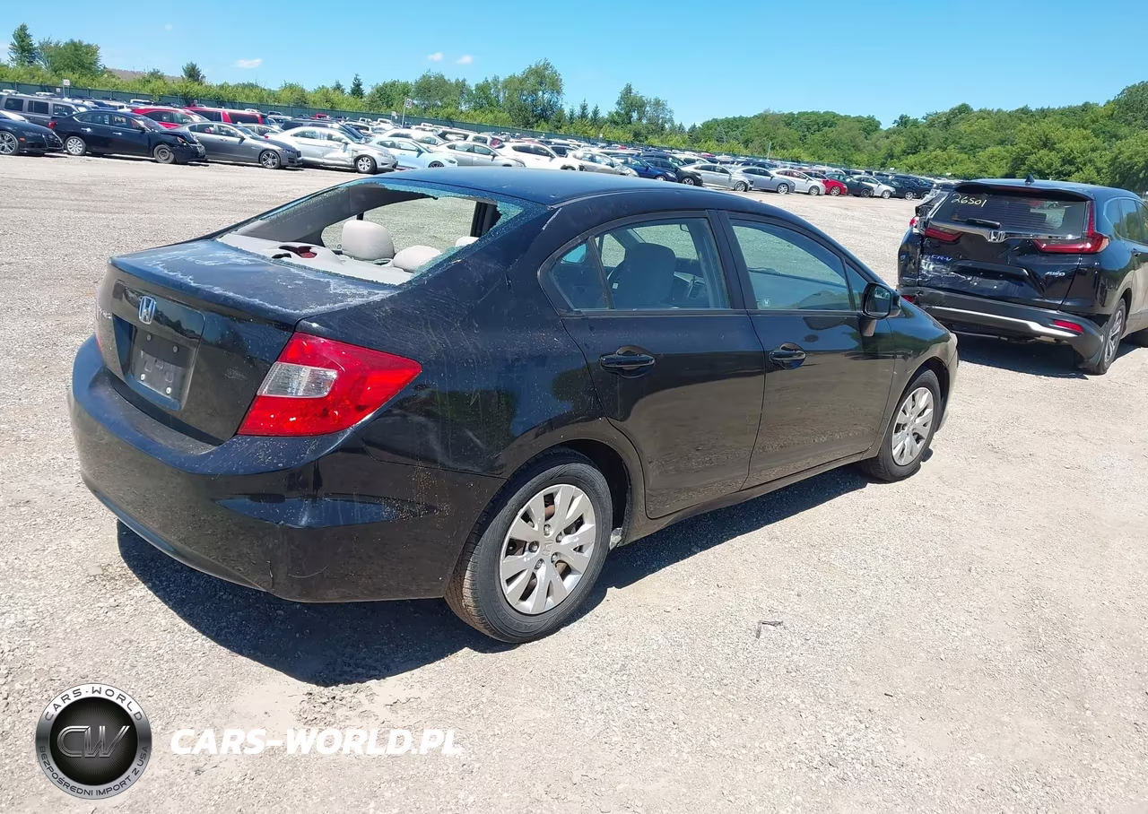 2012 Honda Civic Lx VIN:2HGFB2F59CH519276 - 4