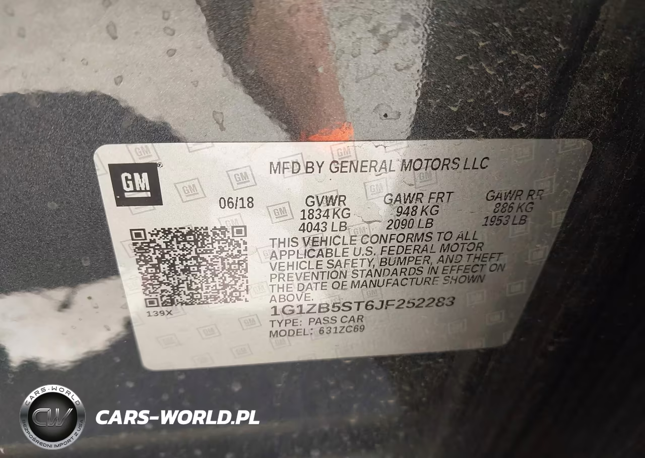 2018 Chevrolet Malibu 1Ls VIN:1G1ZB5ST6JF252283 - 9