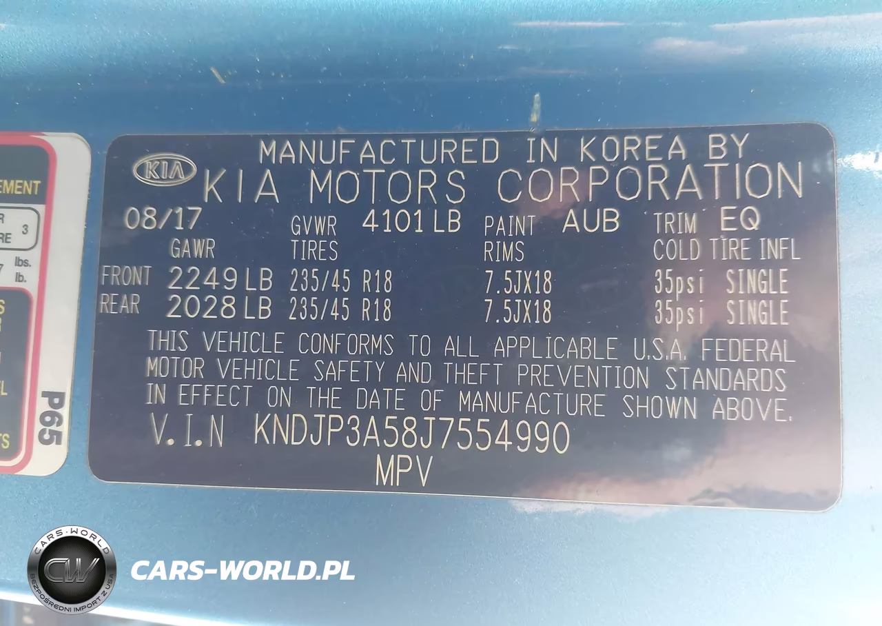 2018 Kia Soul + VIN:KNDJP3A58J7554990 - 9