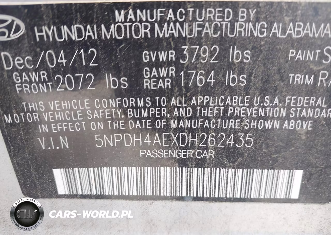 2013 Hyundai Elantra Limited VIN:5NPDH4AEXDH262435 - 9