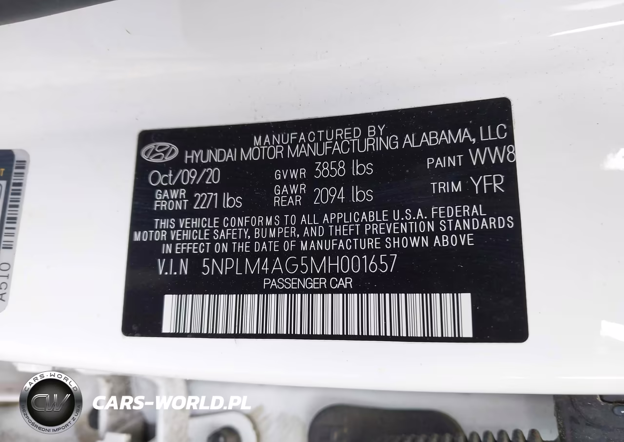 2021 Hyundai Elantra Sel VIN:5NPLM4AG5MH001657 - 9