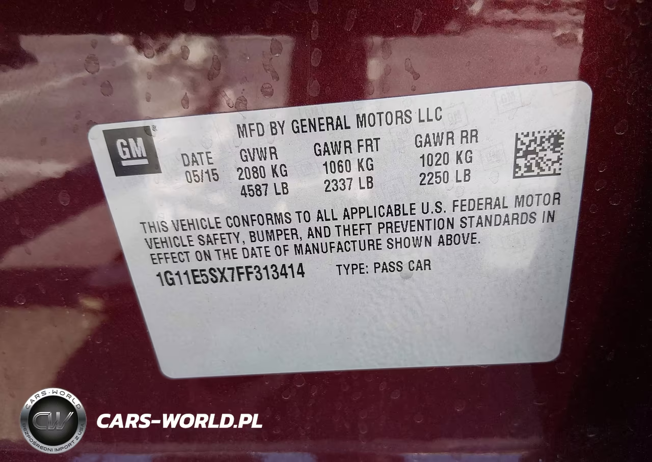 2015 Chevrolet Malibu 3Lt VIN:1G11E5SX7FF313414 - 9