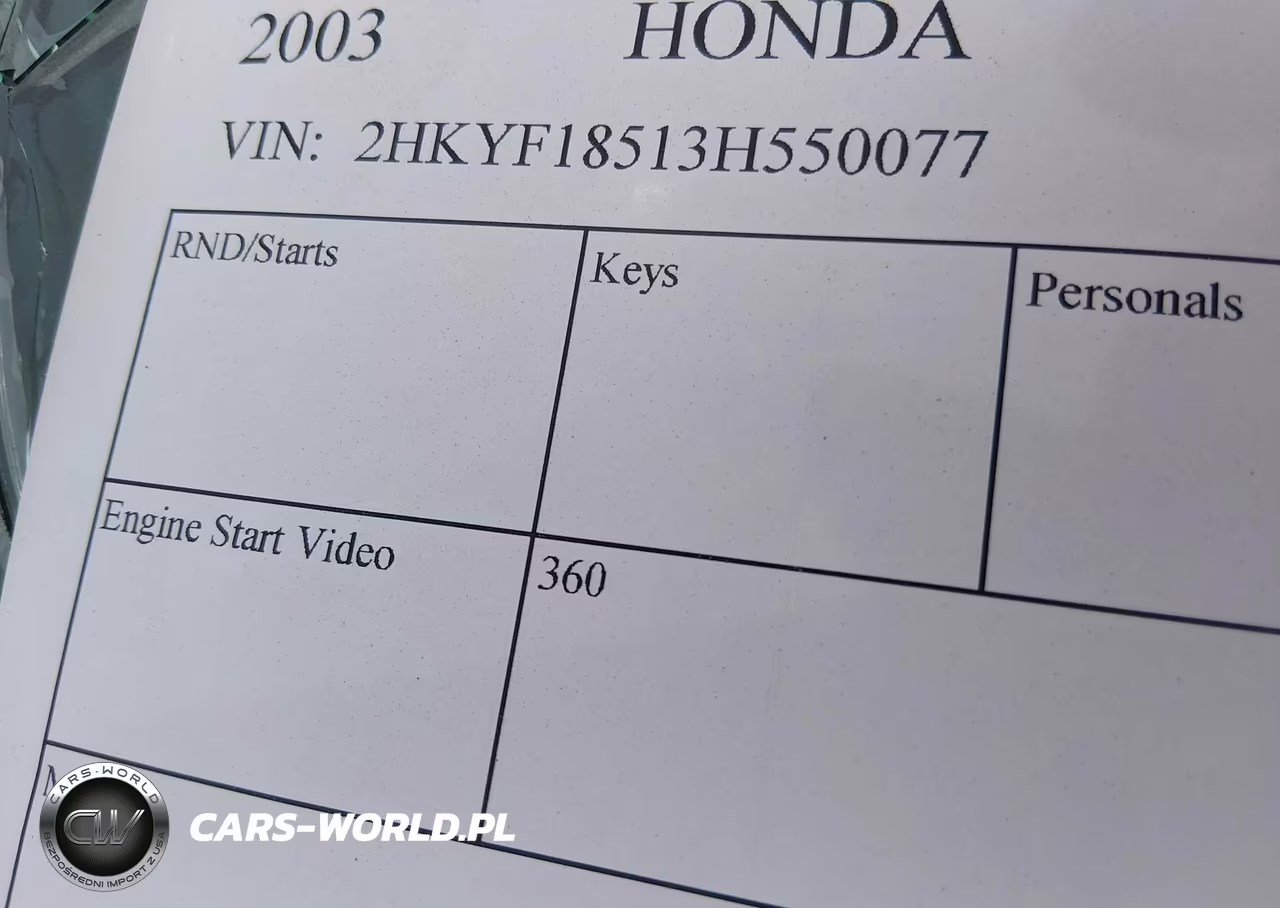 2003 Honda Pilot Ex-L VIN:2HKYF18513H550077 - 9