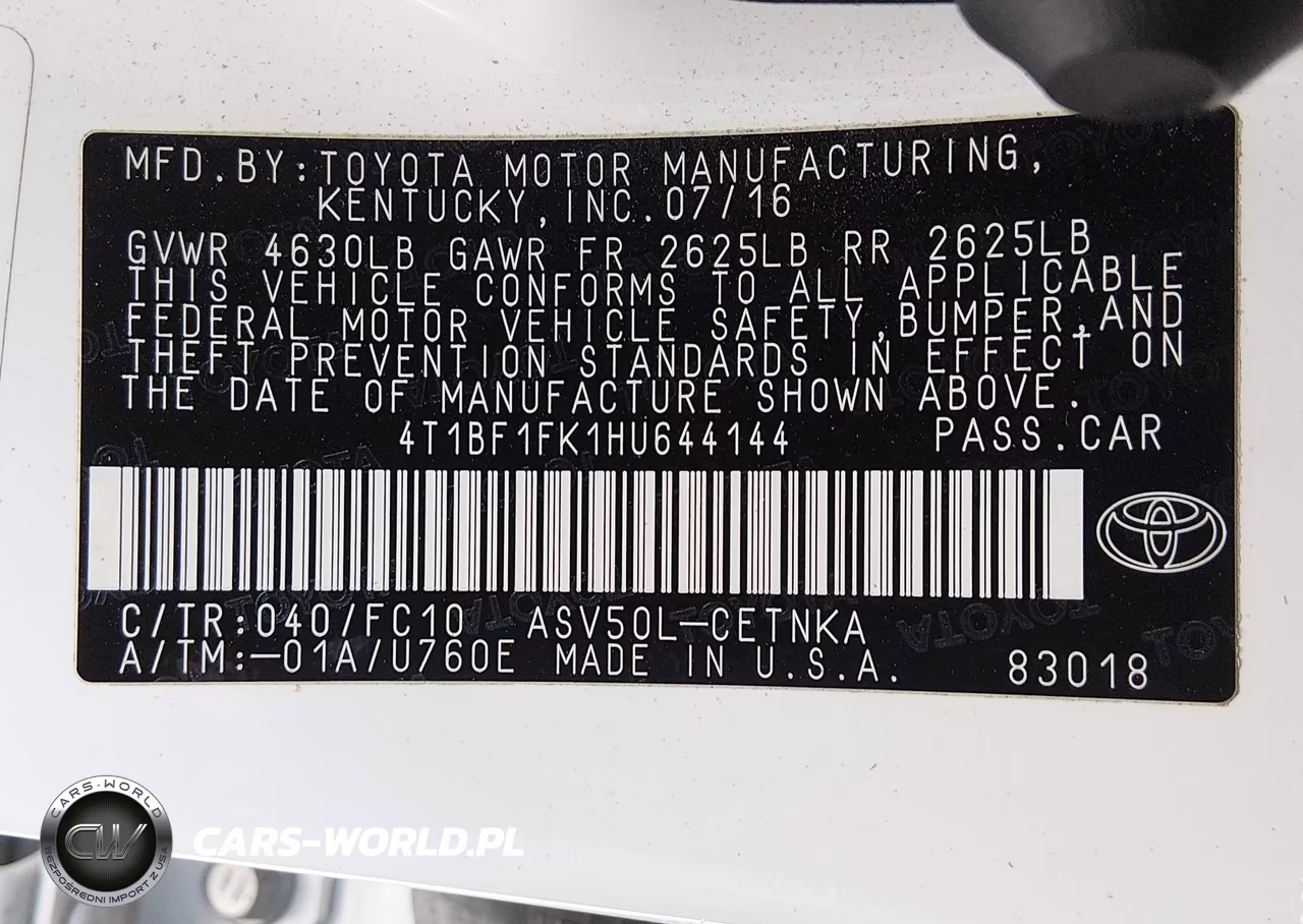 2017 Toyota Camry Le VIN:4T1BF1FK1HU644144 - 9