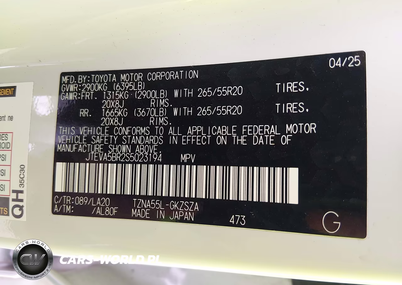 2025 Toyota 4Runner Limited VIN:JTEVA5BR2S5023194 - 9
