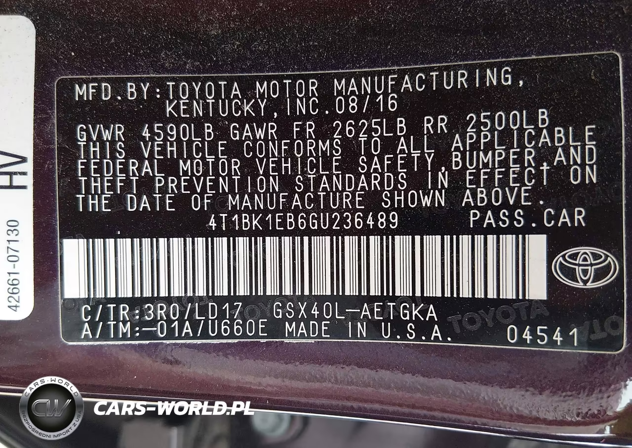 2016 Toyota Avalon Xle VIN:4T1BK1EB6GU236489 - 9
