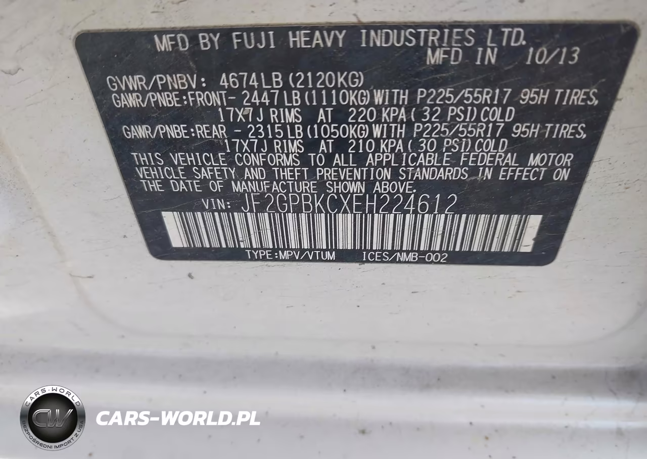 2014 Subaru Xv Crosstrek Hybrid 2.0I Touring VIN:JF2GPBKCXEH224612 - 9