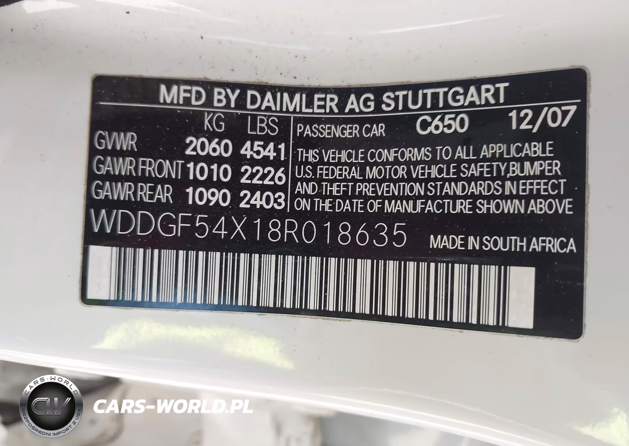 2008 Mercedes-Benz C 300 Luxury-Sport VIN:WDDGF54X18R018635 - 9