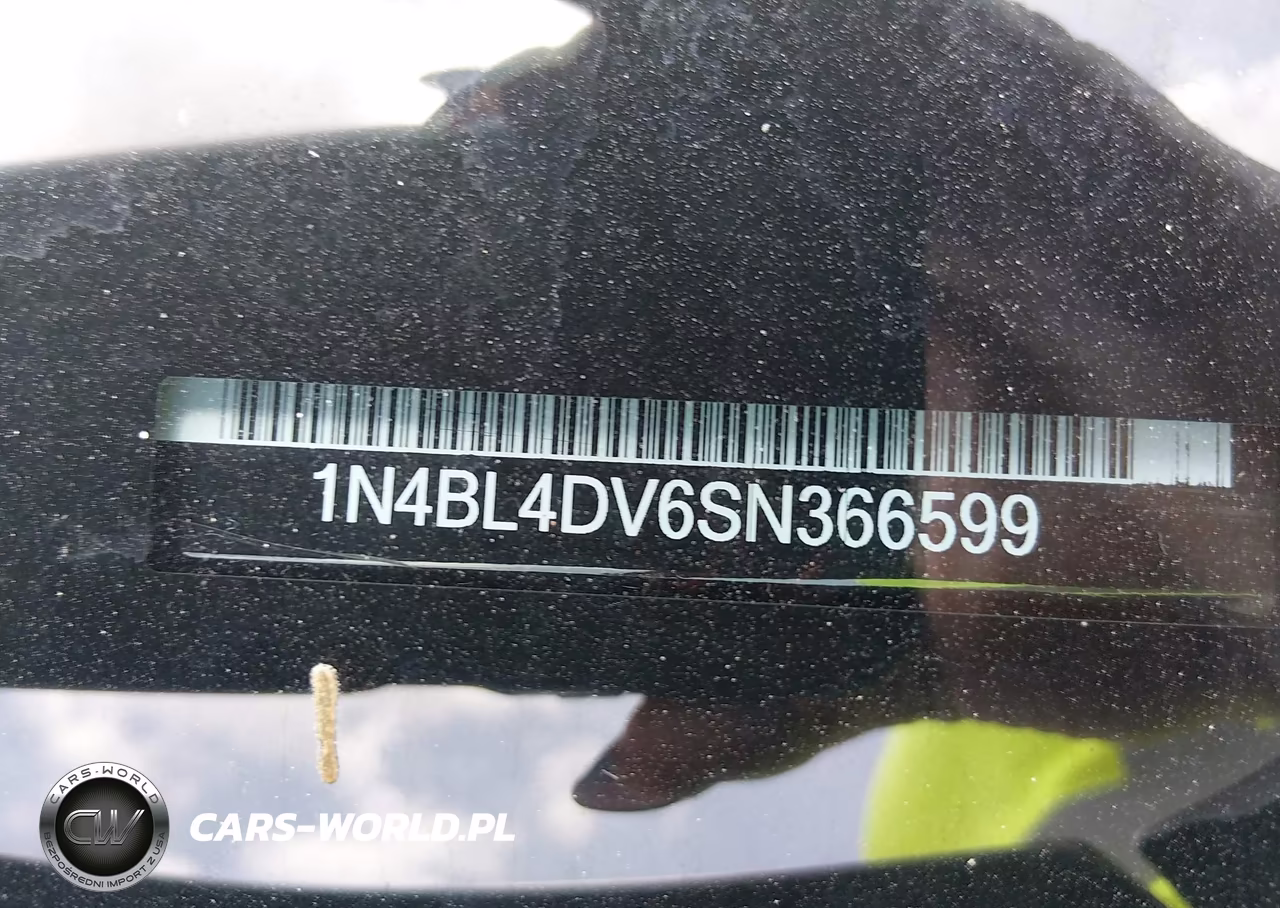 2025 Nissan Altima Sv Fwd VIN:1N4BL4DV6SN366599 - 9