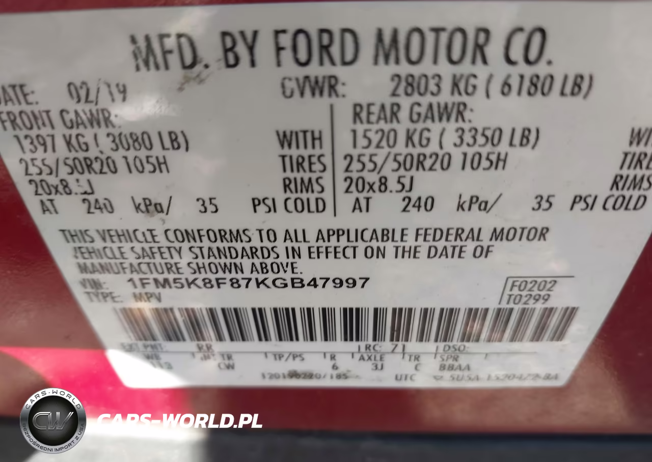 2019 Ford Explorer Limited VIN:1FM5K8F87KGB47997 - 9